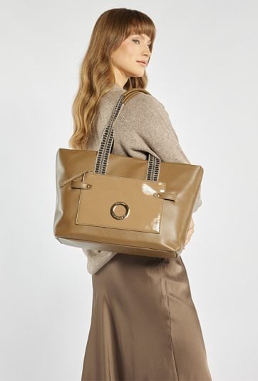 Duża, trzykomorowa torba