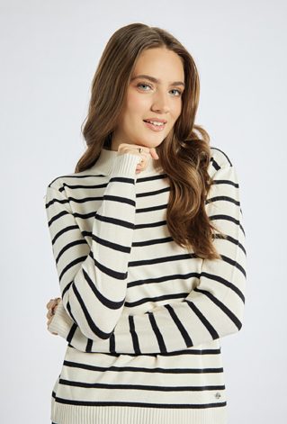 Sweter damski w paski