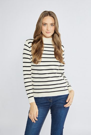Sweter damski w paski