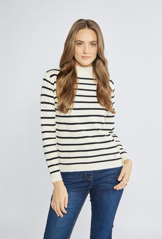 Sweter damski w paski