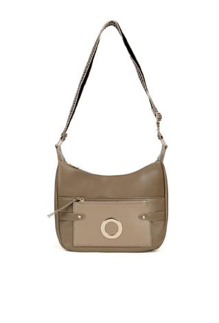 Torba na wzorzystym pasku