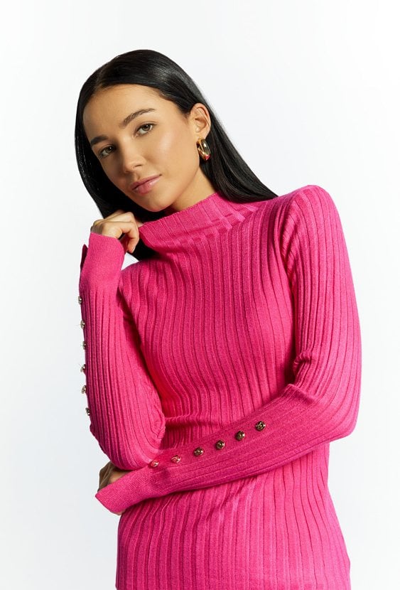 Sweter damski z półgolfem