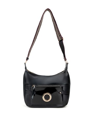 Torba na wzorzystym pasku