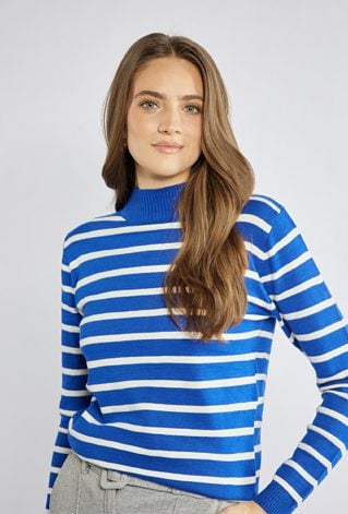 Sweter damski w paski