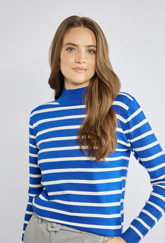 Sweter damski w paski