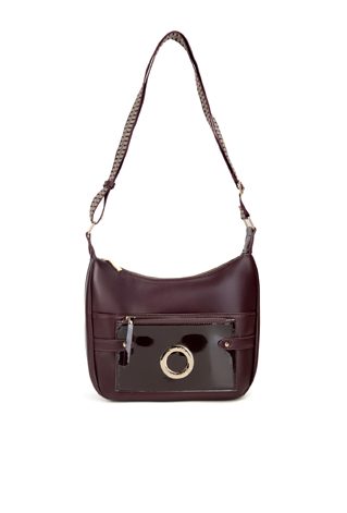 Torba na wzorzystym pasku