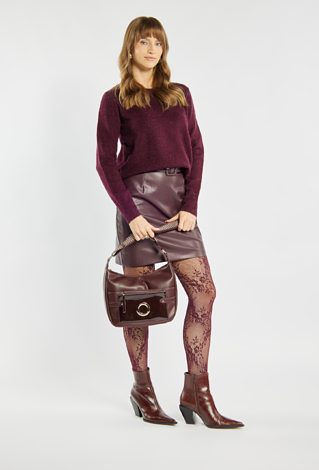 Torba na wzorzystym pasku