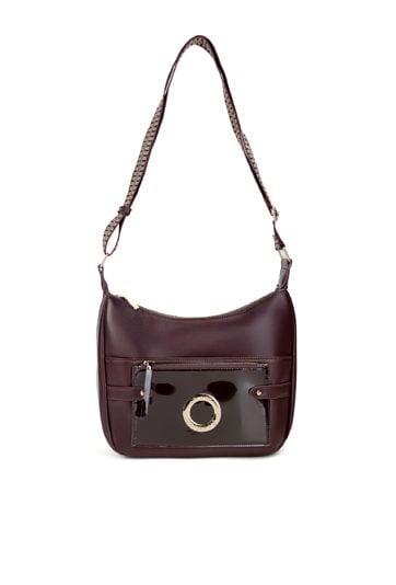 Torba na wzorzystym pasku