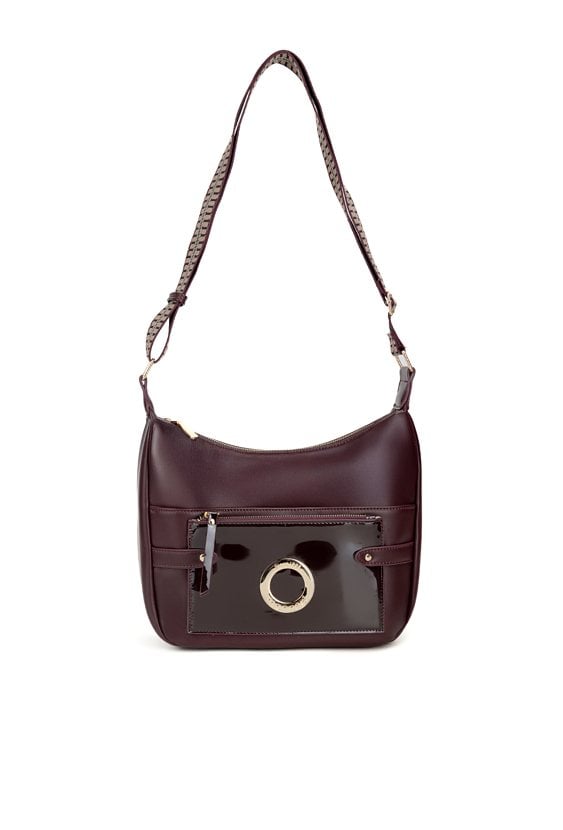 Torba na wzorzystym pasku