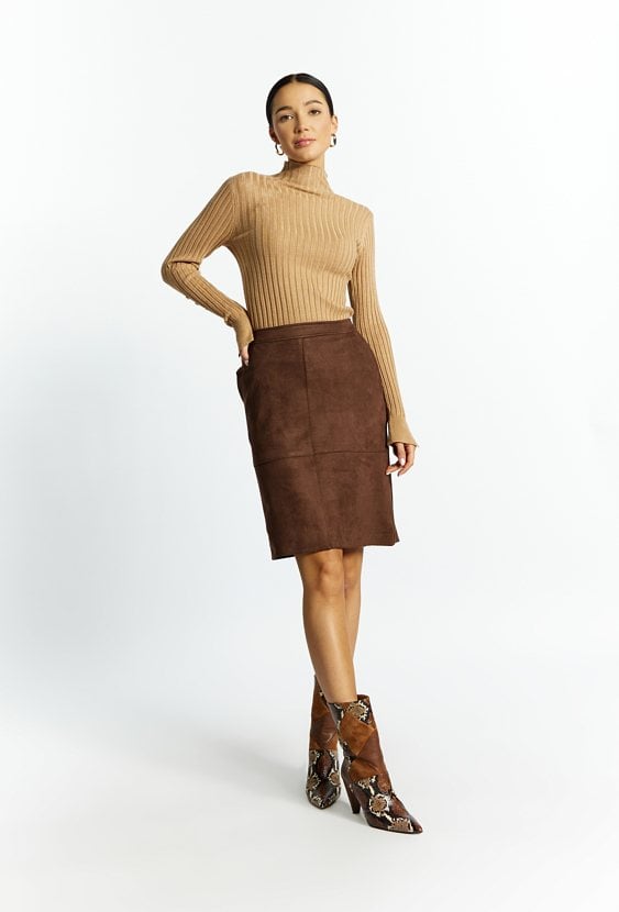 Sweter damski z półgolfem