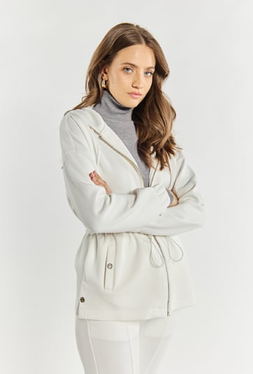 Bluza damska ze ściągaczem