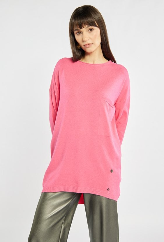 Sweter damski z kieszeniami