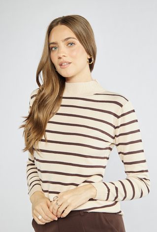 Sweter damski w paski