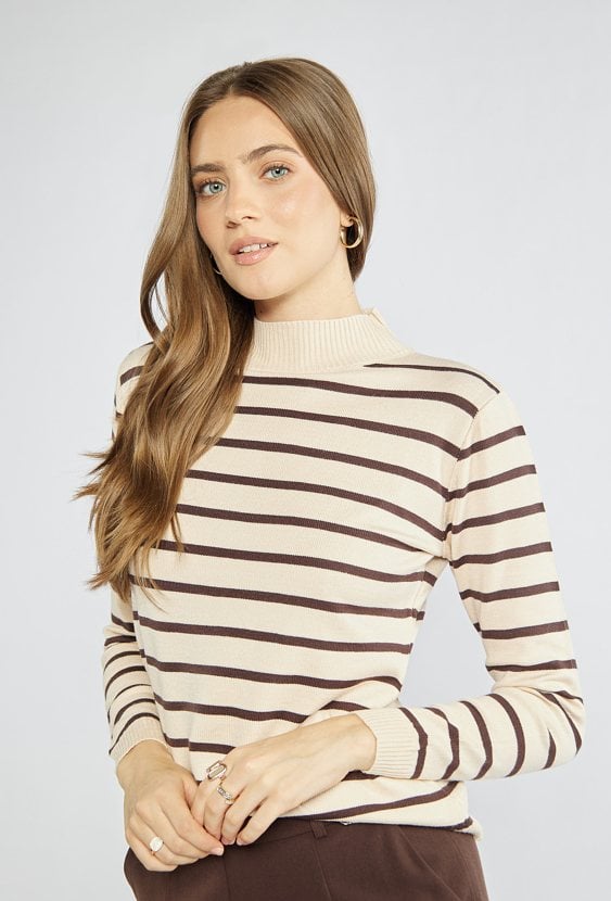 Sweter damski w paski