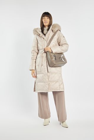 Torba na wzorzystym pasku