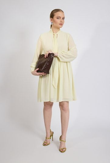 Gładka, elegancka sukienka