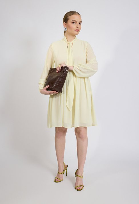 Gładka, elegancka sukienka