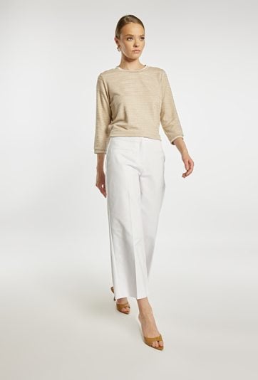 Eleganckie białe spodnie