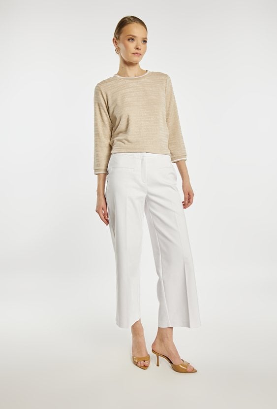 Eleganckie białe spodnie