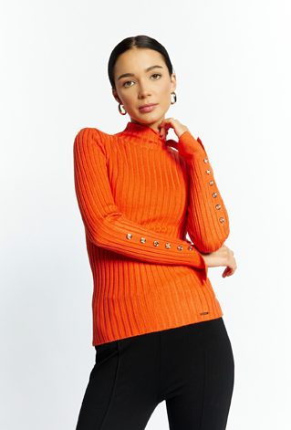 Sweter damski z półgolfem