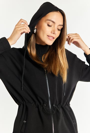 Bluza damska ze ściągaczem