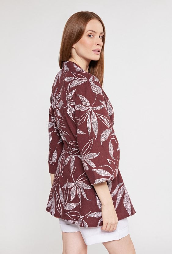 Narzutka damska z wzorem