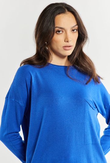 Sweter damski z kieszeniami