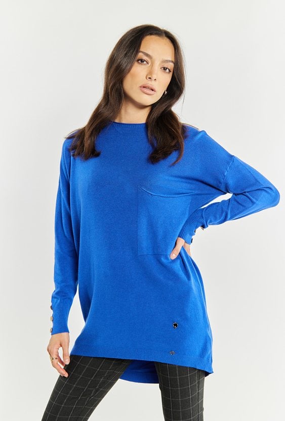 Sweter damski z kieszeniami