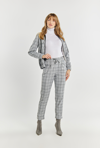 Spodnie z wzorem w kratę