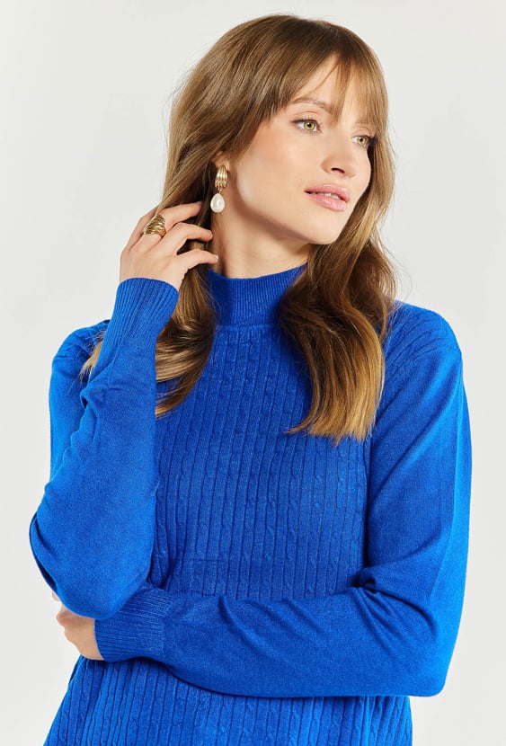 Sweter damski z półgolfem