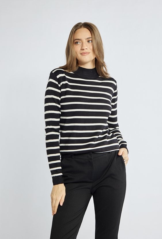 Sweter damski w paski