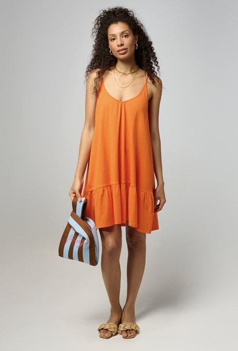 Bawełniana sukienka na ramiączkach