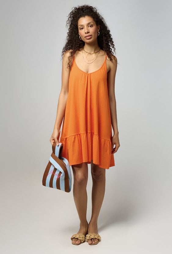 Bawełniana sukienka na ramiączkach