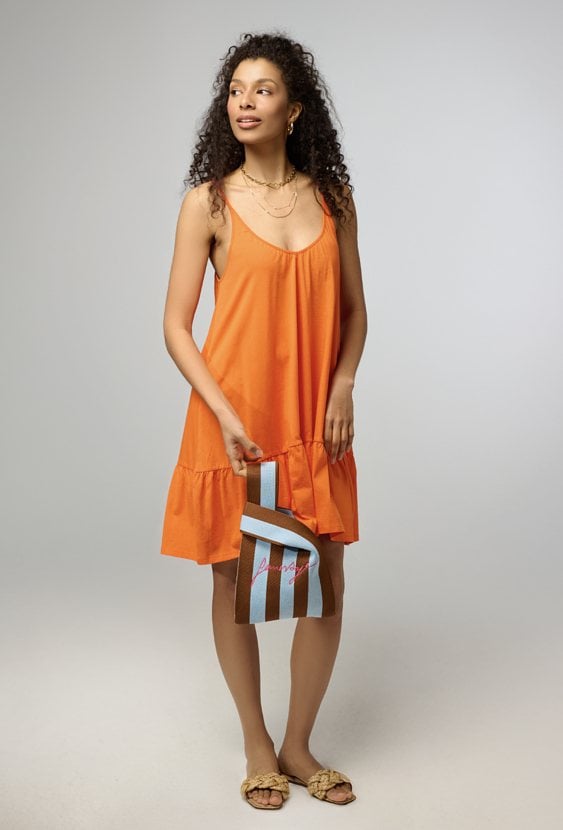 Bawełniana sukienka na ramiączkach