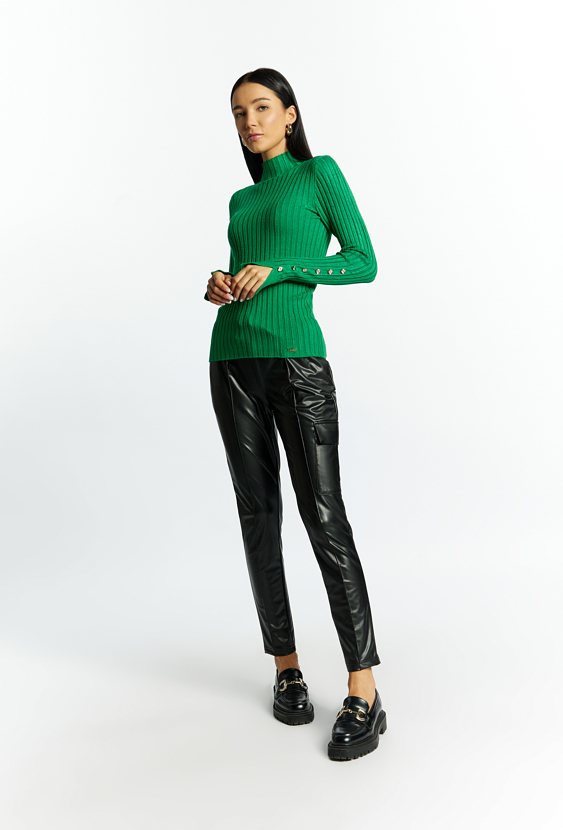 Sweter damski z półgolfem