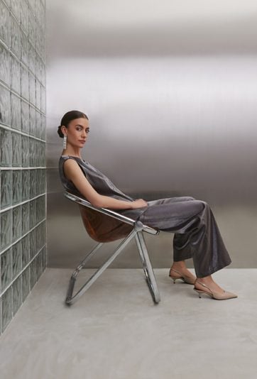 Eleganckie spodnie z dodatkiem lnu