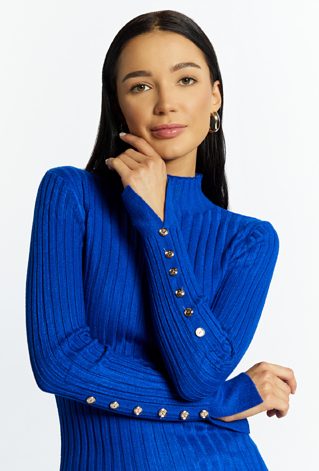 Sweter damski z półgolfem