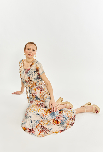 Wzorzysta spódnica damska