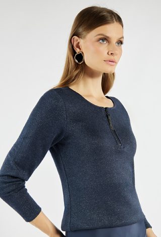 Szykowna bluzka z połyskiem