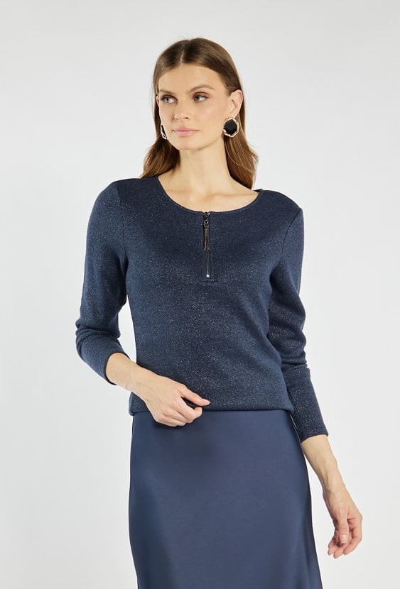 Szykowna bluzka z połyskiem