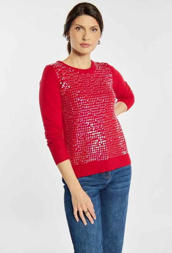 Sweter damski z wiskozą