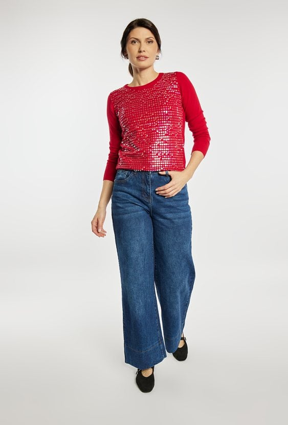 Sweter damski z wiskozą