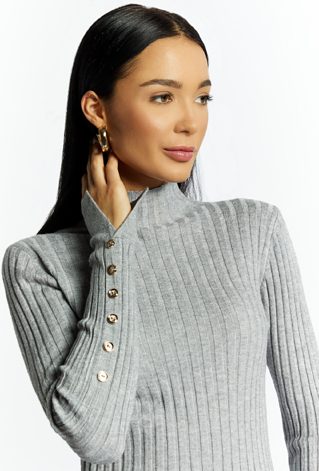 Sweter damski z półgolfem