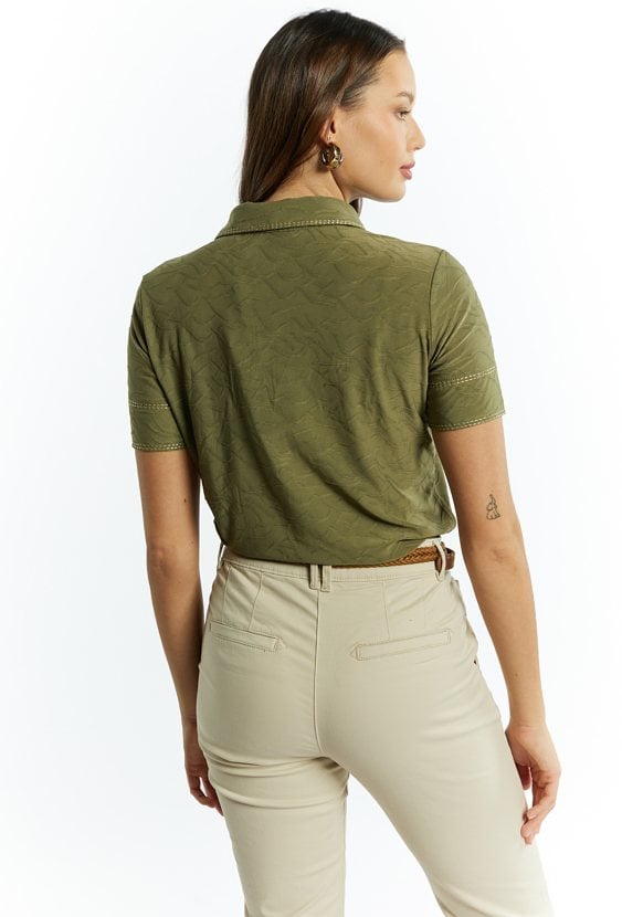 Bluzka damska z kołnierzykiem