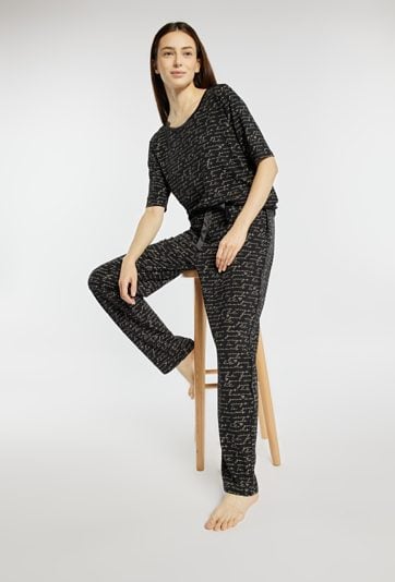 Spodnie od piżamy z wiązaniem