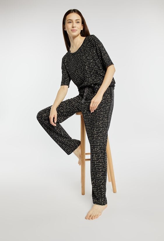 Spodnie od piżamy z wiązaniem