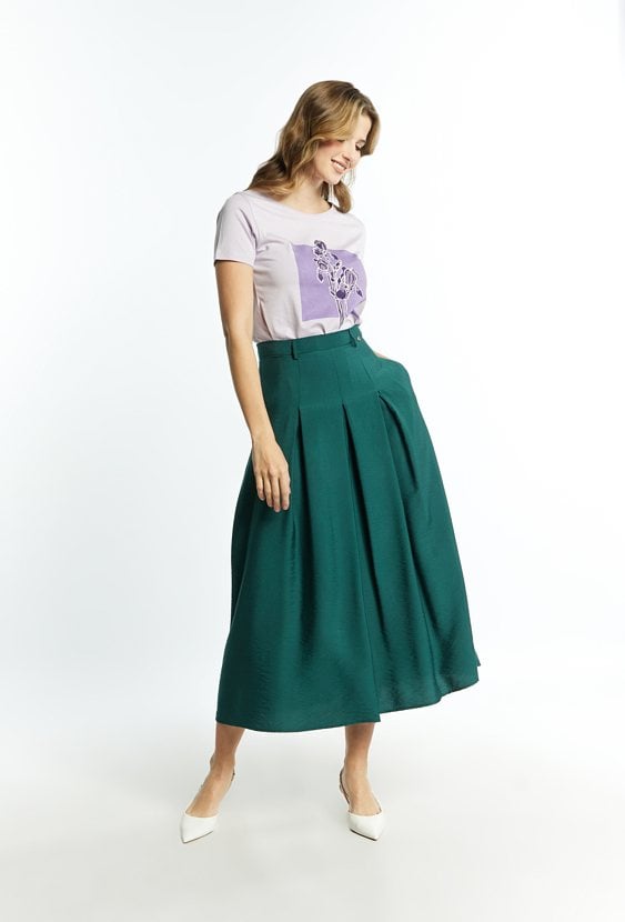 Rozkloszowana spódnica damska