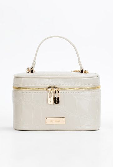 Kuferek damski z delikatnym wzorem