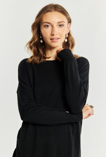 Sweter damski z kieszeniami