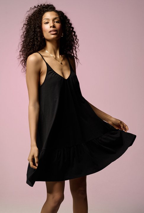 Bawełniana sukienka na ramiączkach